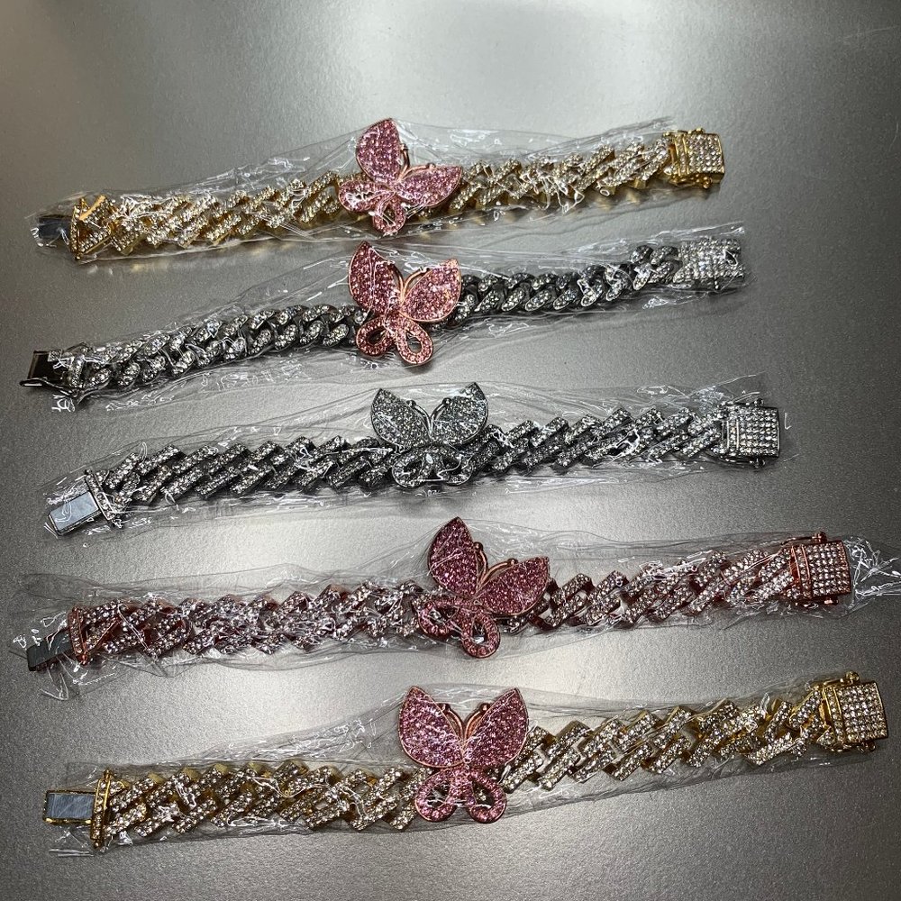 Butterfly Rhinestone Bracelet